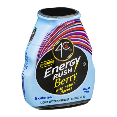 4C Energy Rush Berry Liquid Water Enhancer