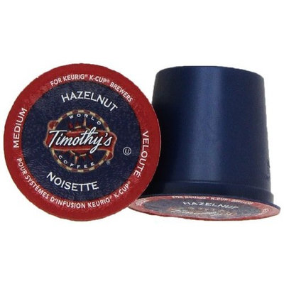 Timothy's World Coffee, Noisette, Hazelnut-Flavored Coffee, K-Cup Portion Pack for Keurig K-Cup Brewers, 24-Count (Pack of 2)