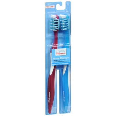 Walgreens Xtreme Massage Toothbrushes, Full/Soft, 2 ea