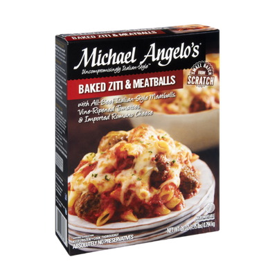 Michael Angelo's Baked Ziti & Meatballs Frozen Entree