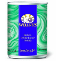 Wellness Natural Food for Pets Wellness Canned Cat Food, Sardine Shrimp and Crab Recipe, 24-Pack of 3-Ounce Cans