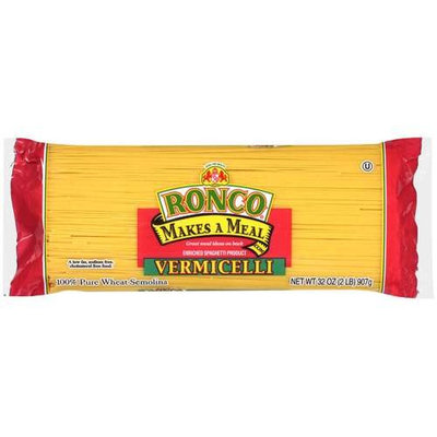 Ronco: Vermicelli Enriched Spaghetti Product Pasta, 32 Oz