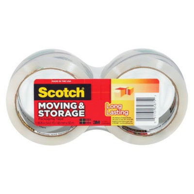 3M Scotch Moving & Storage Clear Tape 2-pk.
