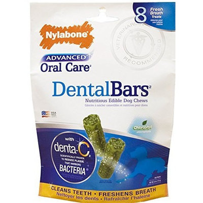 Nylabone Advanced Oral Care Rawhide Bars Dog Treats, 8 Count