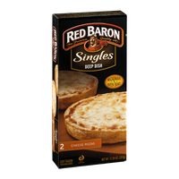 Red Baron Singles Deep Dish Pizzas Cheese - 2 CT