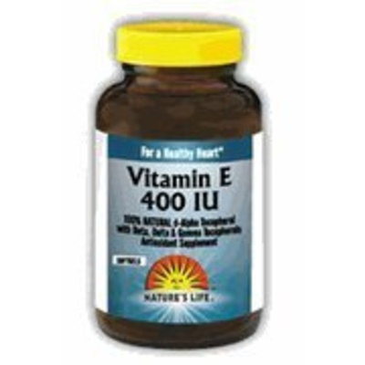 Nature's Life E, D-Alpha and Mixed Tocopherols Softgels, 400 IU, 500 Count