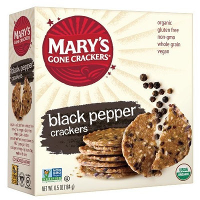 Marys Gone Crackers Mary's Gone Crackers, Black Pepper, 6.5-Ounce Boxes (Pack of 12)