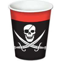 Beistle - 58204 - Pirate Beverage Cups- Pack of 12