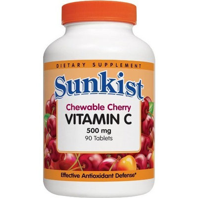 Sunkist® Vitamin C 500mg Chewable Cherry Tablets