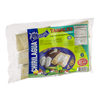 Rio Grande Foods Chirilagua Green Corn Salvadorean Tamales - 6 CT