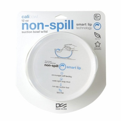 CaliBowl Non-Spill Toddler Suction Bowl w/Lid, 1 ea