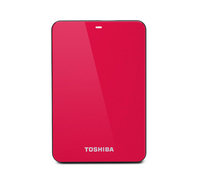 Toshiba Canvio Connect 500GB Portable External Hard Drive, Red
