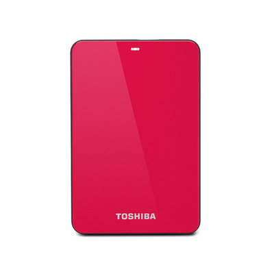 Toshiba Canvio Connect 500GB Portable External Hard Drive, Red