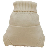 Kissaluvs Kissa's Wool Lover Diaper Cover, Natural, Large