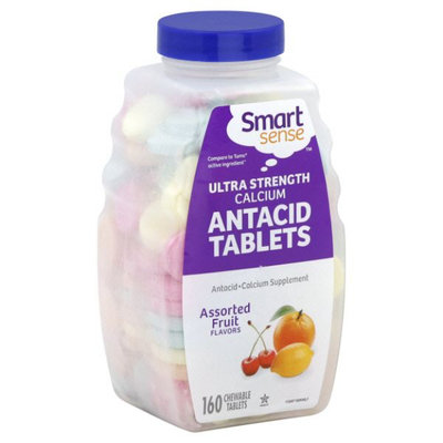 Smart Sense Antacid Tablets, Ultra Strength Calcium, Chewable, Assorted Fruit Flavors - KMART CORPORATION