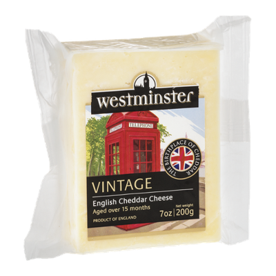 Westminster Aged English Cheddar Cheese Vintage