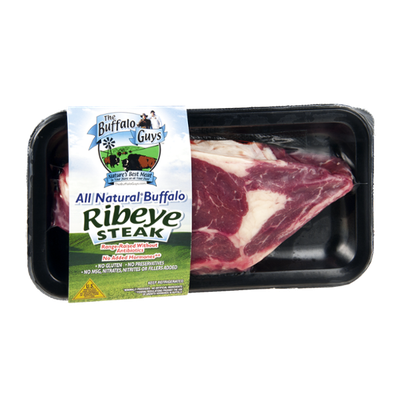 The Buffalo Guys Ribeye Steak All Natural Buffalo
