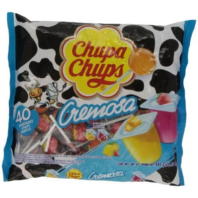 Chupa Chups Lollipops - Yogurt Flavor (40ct. Bag) Fat Free!