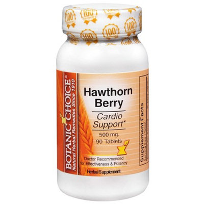 Botanic Choice Hawthorn Berry 500 mg Herbal Supplement Tablets