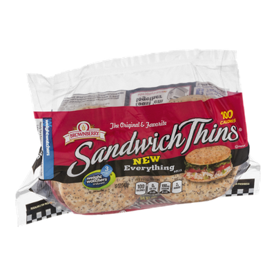Brownberry Sandwich Thins Everything - 8 CT