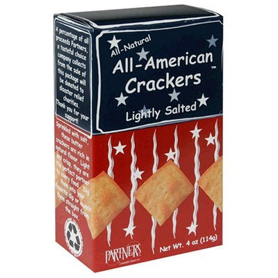 Partners All-American Crackers, Lightly Salted, 4-Ounce Boxes (Pack of 6)