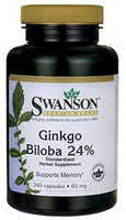 Swanson Premium Ginkgo Biloba Extract 60 mg 240 Caps