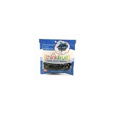 Thinkfruit On-the-Go Dried Fruit Snack, 12 packs, Whole Blueberries, 1 case