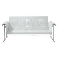 Crosley Veranda Metal Patio Sofa Glider - White