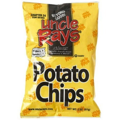 Uncle Rays Regular Potato Chips, 2-Ounces (Pack of 24)