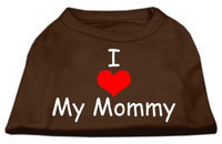 Ahi I Love My Mommy Screen Print Shirts Brown XXXL (20)