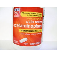 Rite Aid Extra Strength Acetaminophen 500mg. 500 Caplets