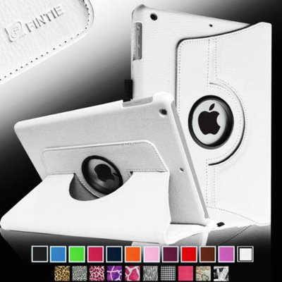 Fintie Rotating Stand Case Cover with Auto Sleep / Wake Feature for iPad Air / iPad 5 (5th Generation), White