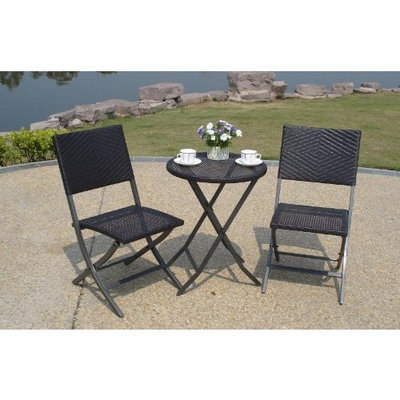 Dry Creek Vineyard Catalina All-Weather Wicker 3-Piece Bistro Set