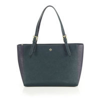 Tory Burch York Small Two-Tone Saffiano Leather Tote