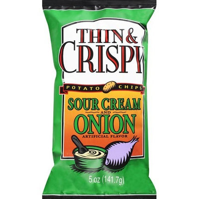 Snack Alliance Thin & Crispy Sour Cream & Onion Flavor Potato Chips, 5 oz