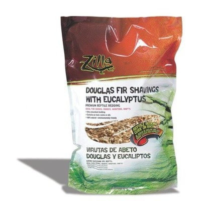 Zilla 11415 Douglas Fir Shavings with Eucalyptus Lizard Litter, 5-Quart Bag