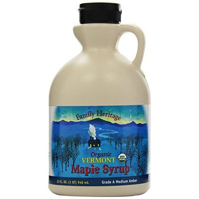 Butternut Mountain Farm Pure Maple Syrup, Organic Grade A Medium Amber, 1-Quart Jug