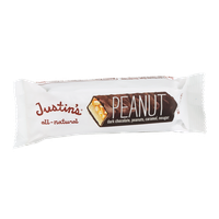 Justin's Peanut Dark Chocolate, Peanuts, Caramel, Nougat Bar