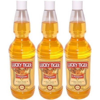 Lucky Tiger 3-pack 3 Purpose Hair Tonic With Fine Oils 16 Fl. Oz.