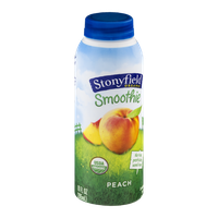 Stonyfield Organic Smoothie Lowfat Yogurt Peach
