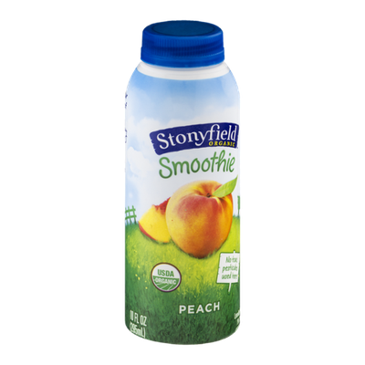 Stonyfield Organic Smoothie Lowfat Yogurt Peach