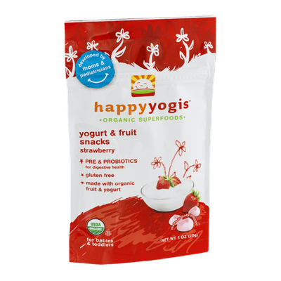 Happy Yogis Organic Yogurt & Fruit Snacks Strawberry