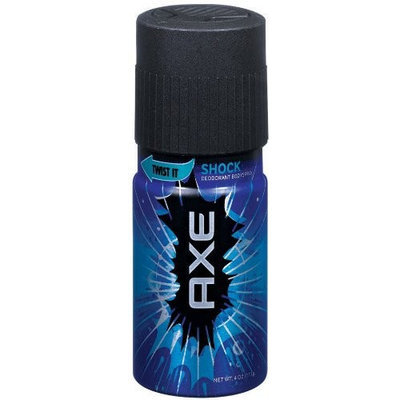 Axe Body Spray, Shock, 4-Ounce Cans (Pack of 6)
