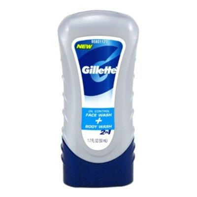 Face Body Gillette Face & Body Wash 1.7oz (12 Pieces)