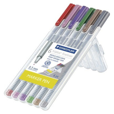 Staedtler Black Fine tip Felt tip Marker Pen