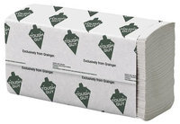 TOUGH GUY 38C404 Paper Towel, Multifold, White, PK16