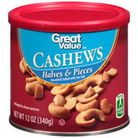 Great Value Cashews Halves & Pieces, 12 oz