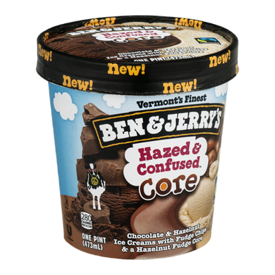 Ben & Jerry's® Hazed & Confused Core Ice Cream Chocolate & Hazelnut