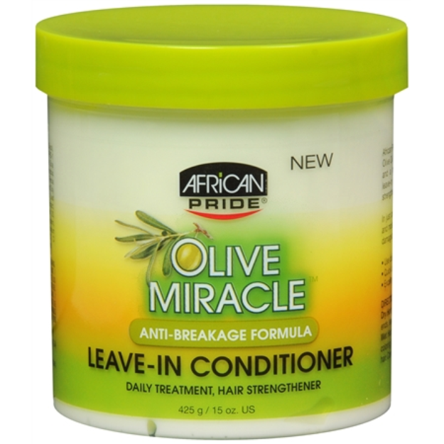 African Pride Olive Miracle Leave in Conditioner, 15 oz