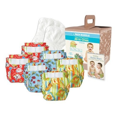 Bumkins Diaper Bundle 6-Pack- Unisex, Medium